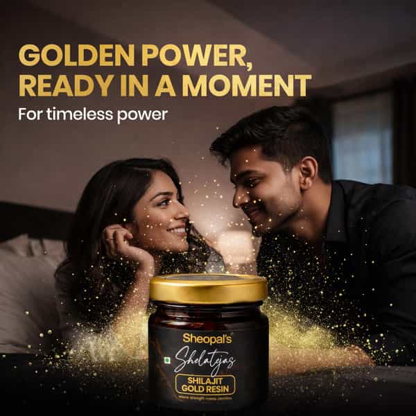 Sheopal's Shelatejas Shilajit Gold Resin For Men's Wellness | 20G