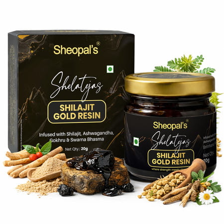 Sheopals Shelatejas Shilajit Gold Resin 20Gm