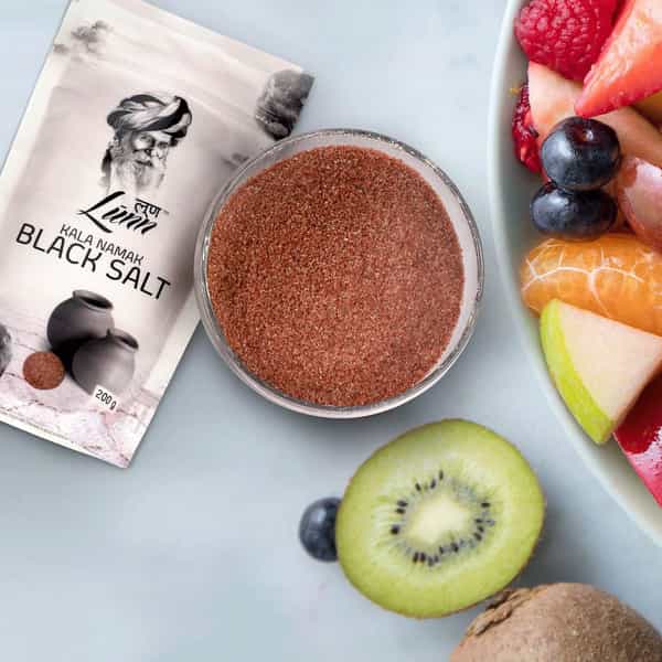 Lunn Natural Fine Grain Black Salt (Kala Namak) | Pack Of 6 (200 Gm Each )