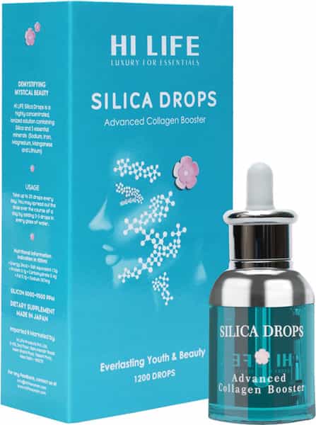 Hi Life Silica Drops - Advanced Collagen Booster (Quantity Per Bottle 1200 Drops)-60Ml