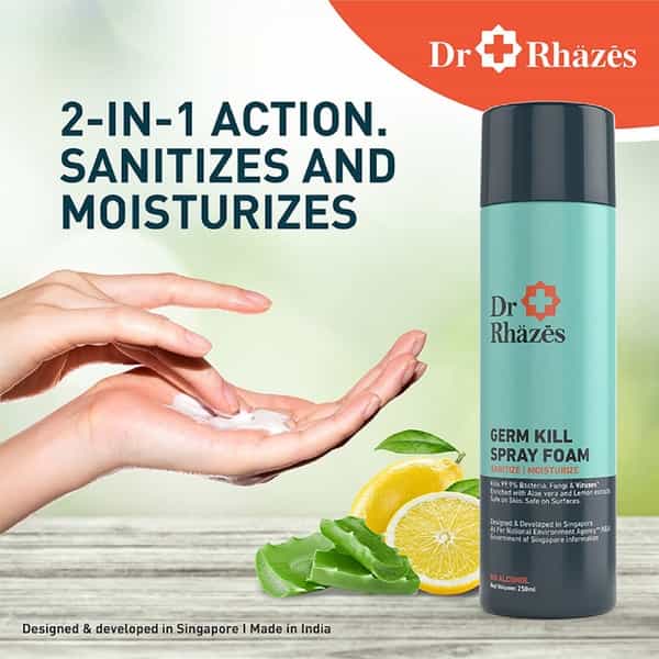 Dr Rhazes  Germ Kill Spray Foam  Bottle Of 250 Ml