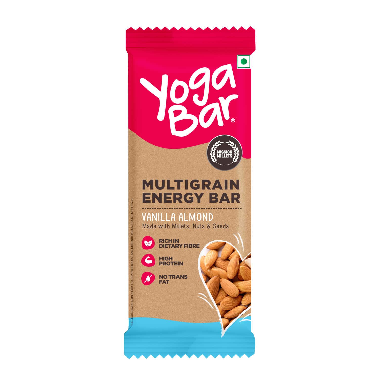 Yoga Bar Vanilla Almond Breakfast Protein Bar 10g Protein 35g