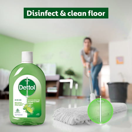 Dettol Disinfectant Liquid | Lime Fresh - 1000 Ml