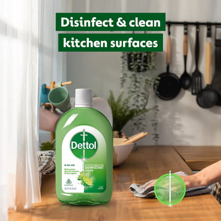 Dettol Disinfectant Liquid | Lime Fresh - 1000 Ml