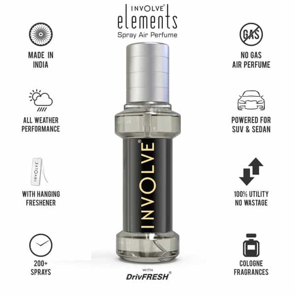 Involve Elements Earth Spray Air Perfume - Car Fragrance Spray Air Freshener - Iele03