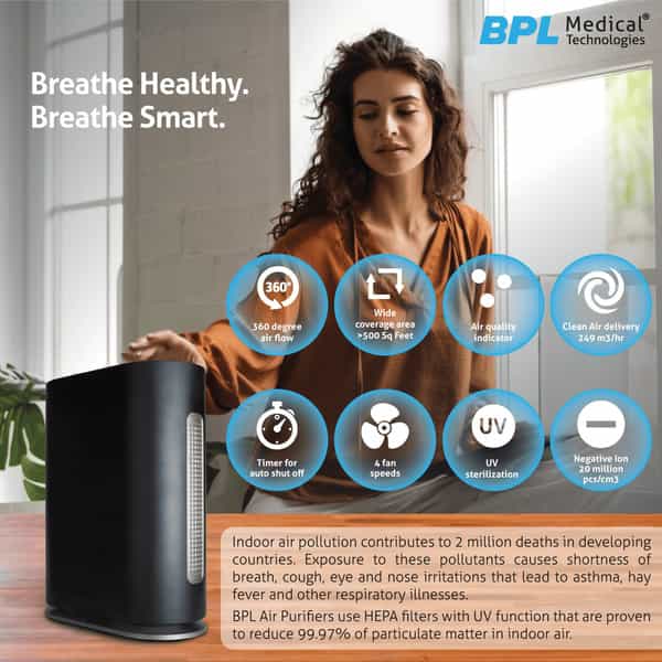 Bpl Medical Technologies Ap-03 5-Watt Room Air Purifier - Black