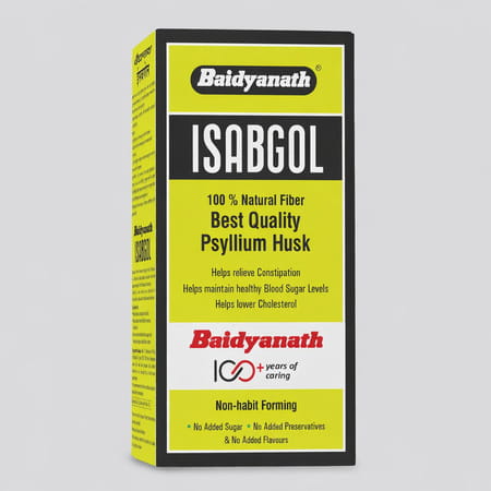 Baidyanath Asli Ayurved Isabgol - Psyllium Husk Powder | Constipation Relief | 200g (Pack Of 2)