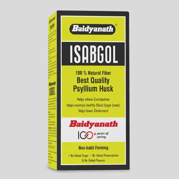 Baidyanath Asli Ayurved Isabgol - Psyllium Husk Powder | Constipation Relief | 200G (Pack Of 2)