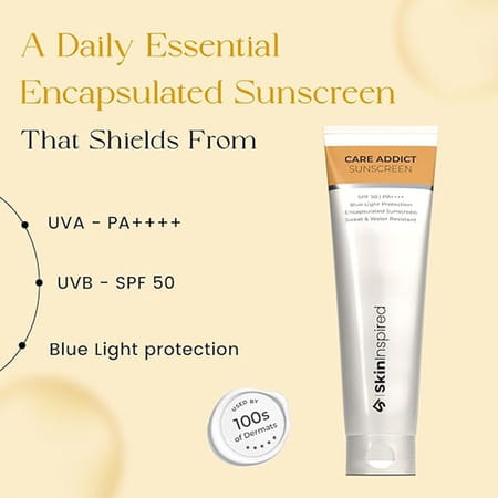 Skininspired Care Addict Encapsulated Sunscreenspf 50 For Dry Skin With Pa++++ - 50g