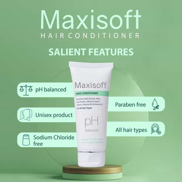Maxisoft Hair Conditioner | For All Hair Types | Tube | 100 Ml | Pack Of 2