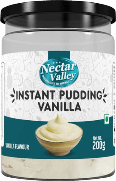 Nectar Valley Vanilla Instant Pudding Mix | Quick Creamy Desert Mix - 200G