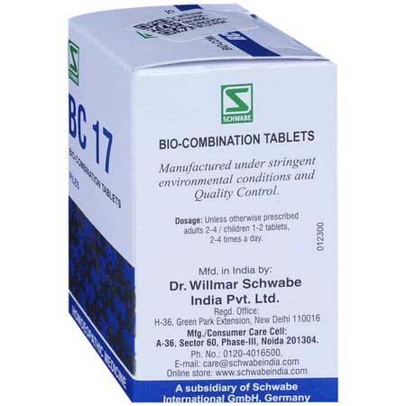 Dr. Willmar Schwabe India Bio-Combination 17 (Bc 17) Tablet 25 No'S