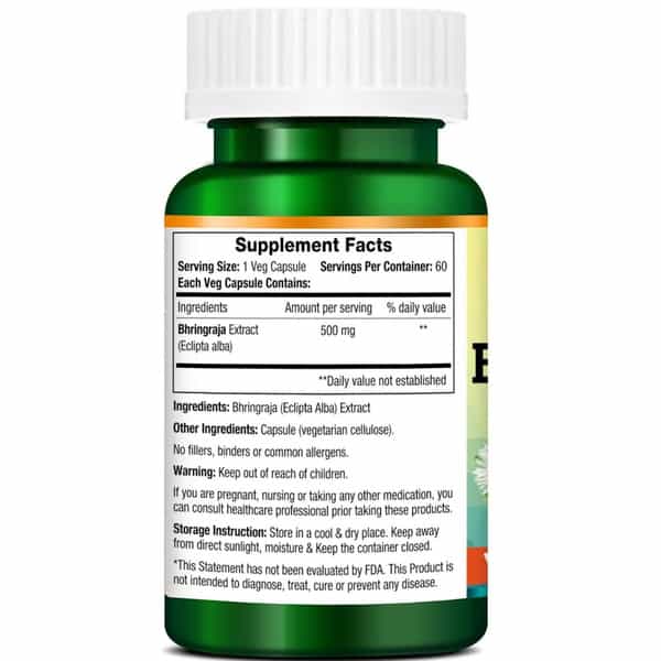 Morpheme Remedies Bhringraja Eclipta Alba 500 Mg - 60 Veg Capsules