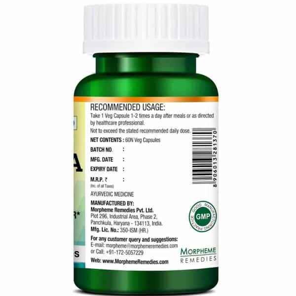 Morpheme Remedies Bhringraja Eclipta Alba 500 Mg - 60 Veg Capsules
