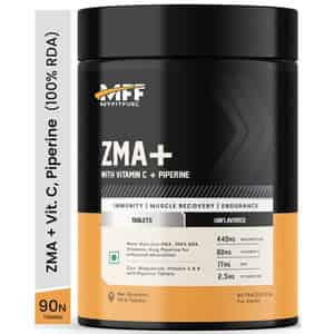 Myfitfuel Zma+ (zinc | Magnesium | Vitamin B6 | Vitamin C & Piperine 95%) | 90 Tablets