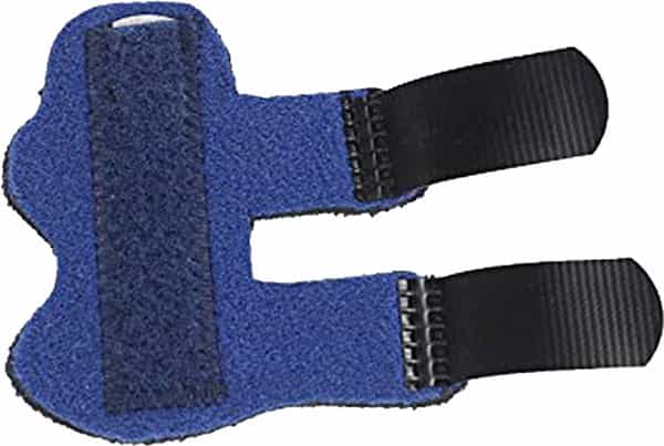 Skudgear Finger Splint Adjustable Protective Sleeve Relieve Pain 1 Piece (Blue)