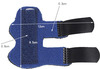 Skudgear Finger Splint Adjustable Protective Sleeve Relieve Pain 1 Piece (Blue)