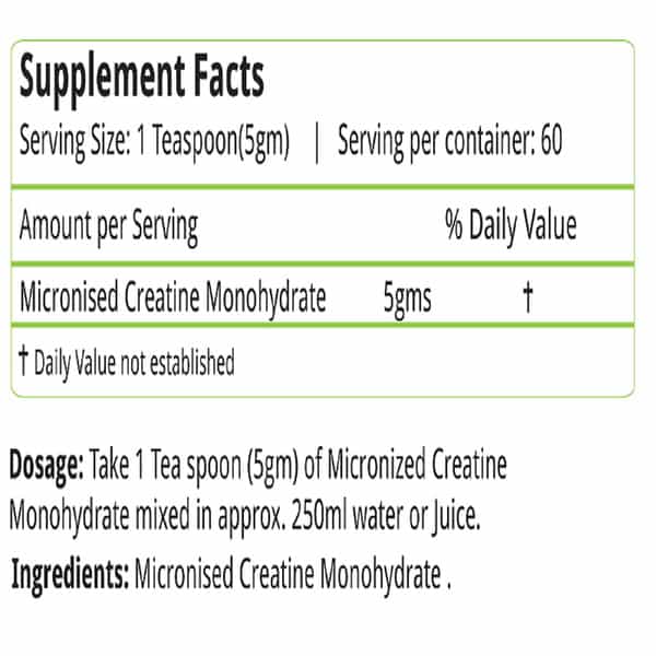 Natures Velvet Micronised Creatine Monohydrate | 300Gms