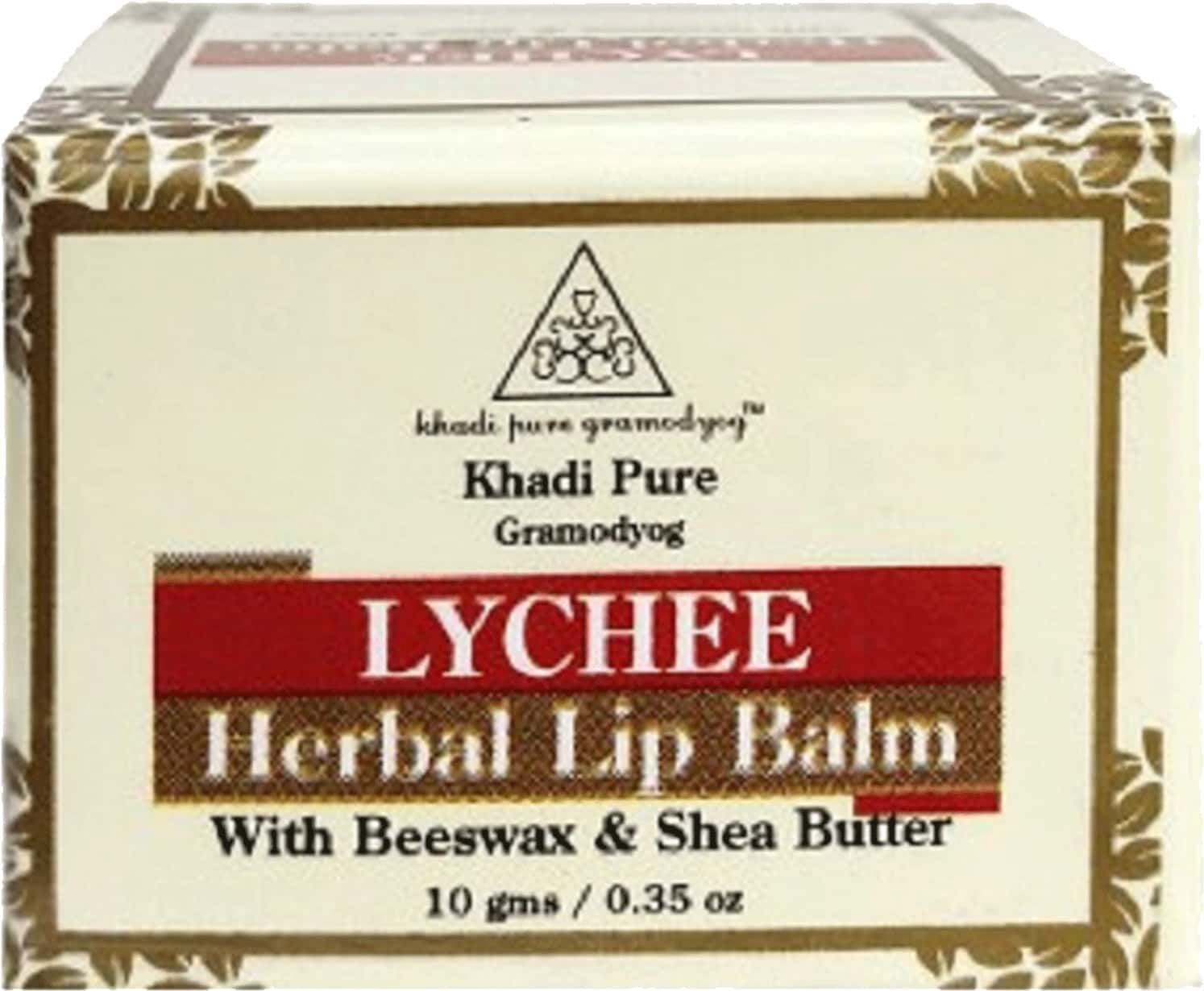 Khadi Pure Herbal Lychee Lip Balm - 10g