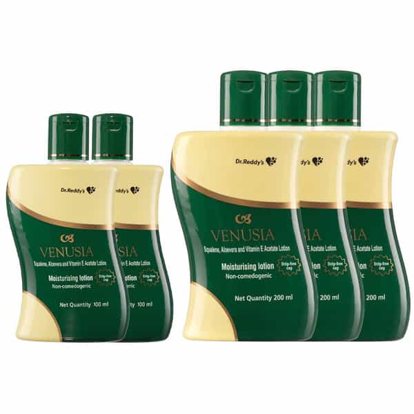 Venusia Moisturizing Lotion & Everyday Use Lotion | 200Ml X Pack Of 3 & 100Ml X Pack Of 2