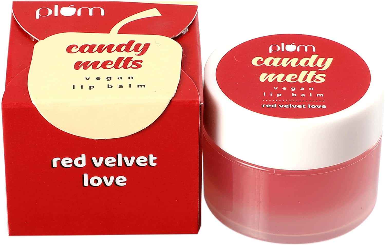 Plum Candy Melts Vegan Lip Balm | Red Velvet Love- 12 Gm