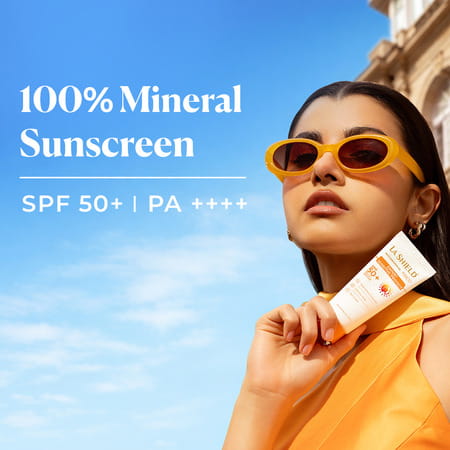 La Shield Fisico Matte Sunscreen Gel | Expert Sensitive Protect | Spf 50 + Pa +++ | 50 Gm