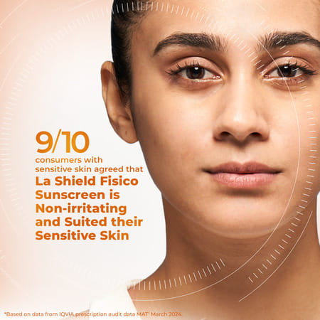 La Shield Fisico Matte Sunscreen Gel | Expert Sensitive Protect | Spf 50 + Pa +++ | 50 Gm
