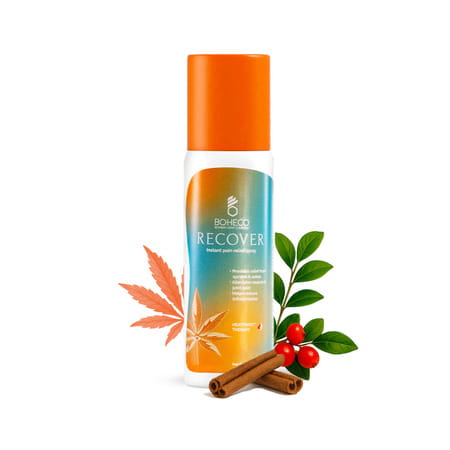 Boheco Recover Instant Pain Relief Spray | With Vijaya Leaf Extract | Heatfrost Therapy | 48 Ml