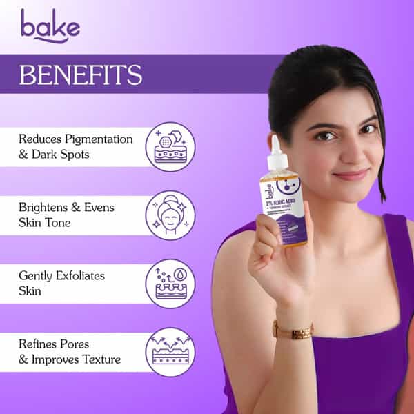 Bake 2% Kojic Acid & Turmeric Extract Toner For Pigmentation & Brightening-200Ml