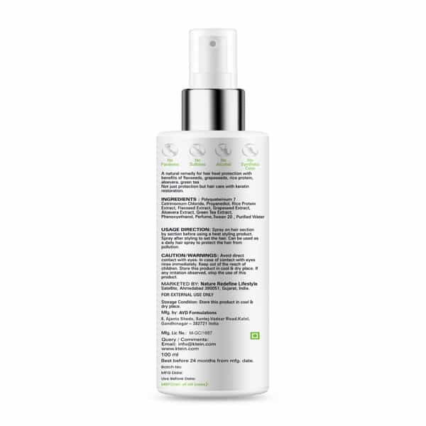 Ktein Natural Hair Heat Protection Spray (100Ml)