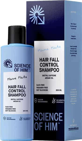 Science Of Him Mane Mate Hair Fall Control Shampoo