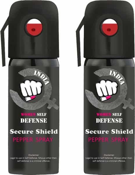 Secure Shield Self Defense Pepper Spray For Women Safety/Protection Pack Of 2
