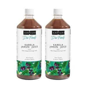 Kapiva Karela Jamun Juice (2l)|controls Blood Sugar Levels | Lowers Bad Cholesterol|super Saver Pack