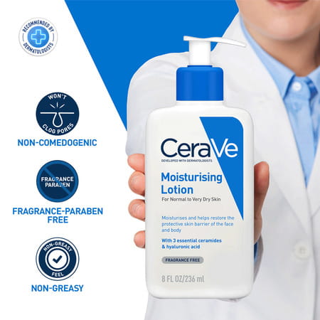 Cerave Moisturising Lotion For Normal To Dry Skin | 236ml