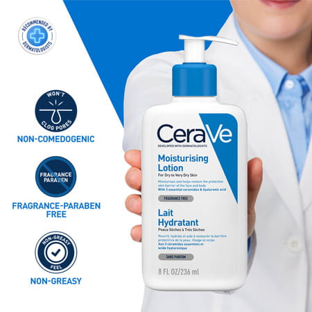 Cerave Moisturizing Lotion For Dry To Very Dry Skin - 236ml