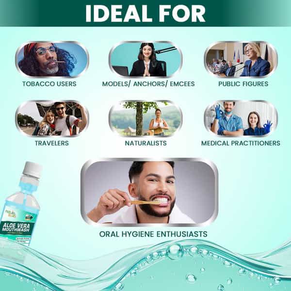 Nature Sure Aloe Vera Mouthwash With Neem And Clove For Oral Health - 1 Pack (150Ml)