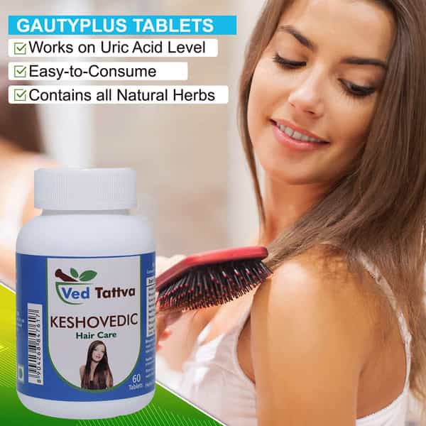 Ved Tattva Kesho Vedic 60 Tablets - Herbal Supplement For Hair Care (Pack Of 4)