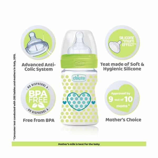 Chicco Wellbeing Pp No Deco Bottle 150 Ml