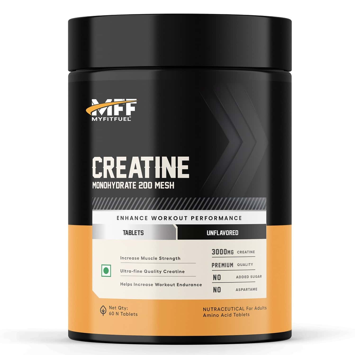 Myfitfuel Creatine Monohydrate 200 Mesh | 3000mg (60 Tablets)