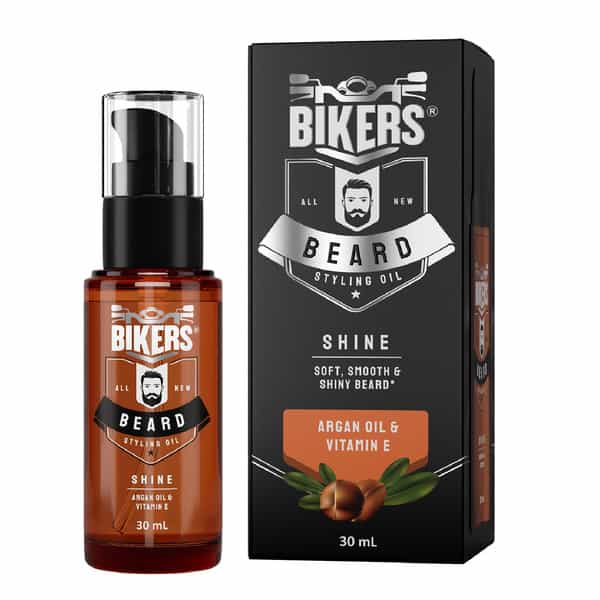 Biker's Beard Styling Oil For Shiny Look With Goodness Of Argan Oil And Vitamin E Oil (30 Ml)