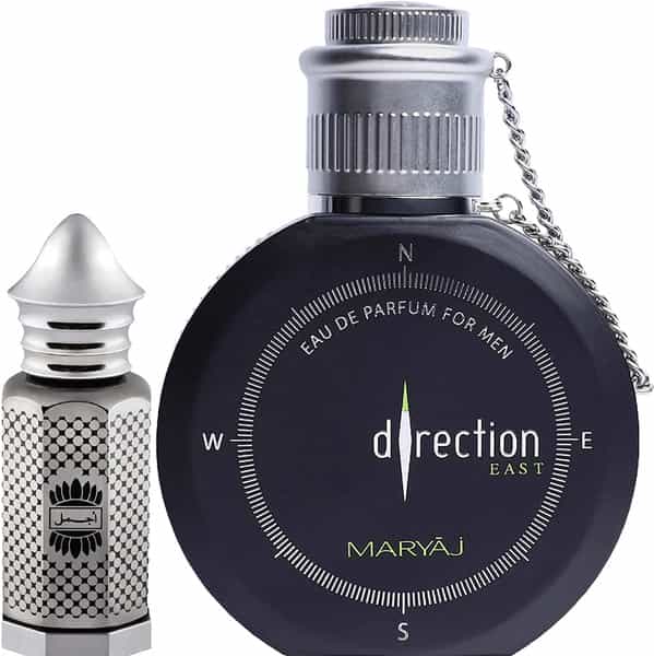 Ajmal Asher Cp 12Ml For Unisex & Maryaj Direction East Spicy Perfume 100Ml For Men