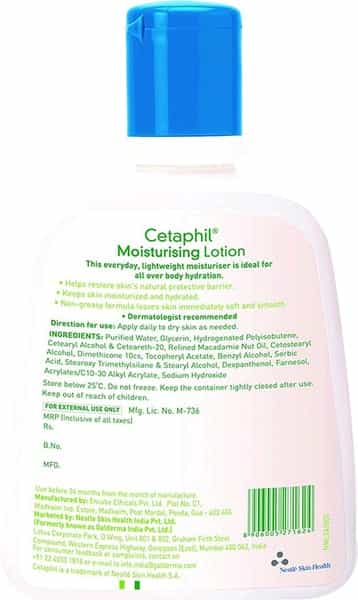 Cetaphil Moisturising Lotion 250Ml & Oily Skin Cleanser 125Ml | Sensitive Or Dry Skin
