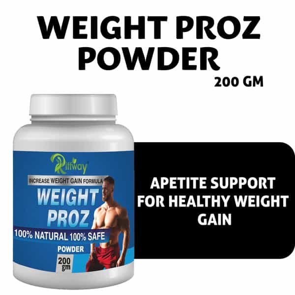 Riffway Weight Proz Weight Gain Powder | Safe & Effective Way For Your Weight Gain Goals (2X200gm)