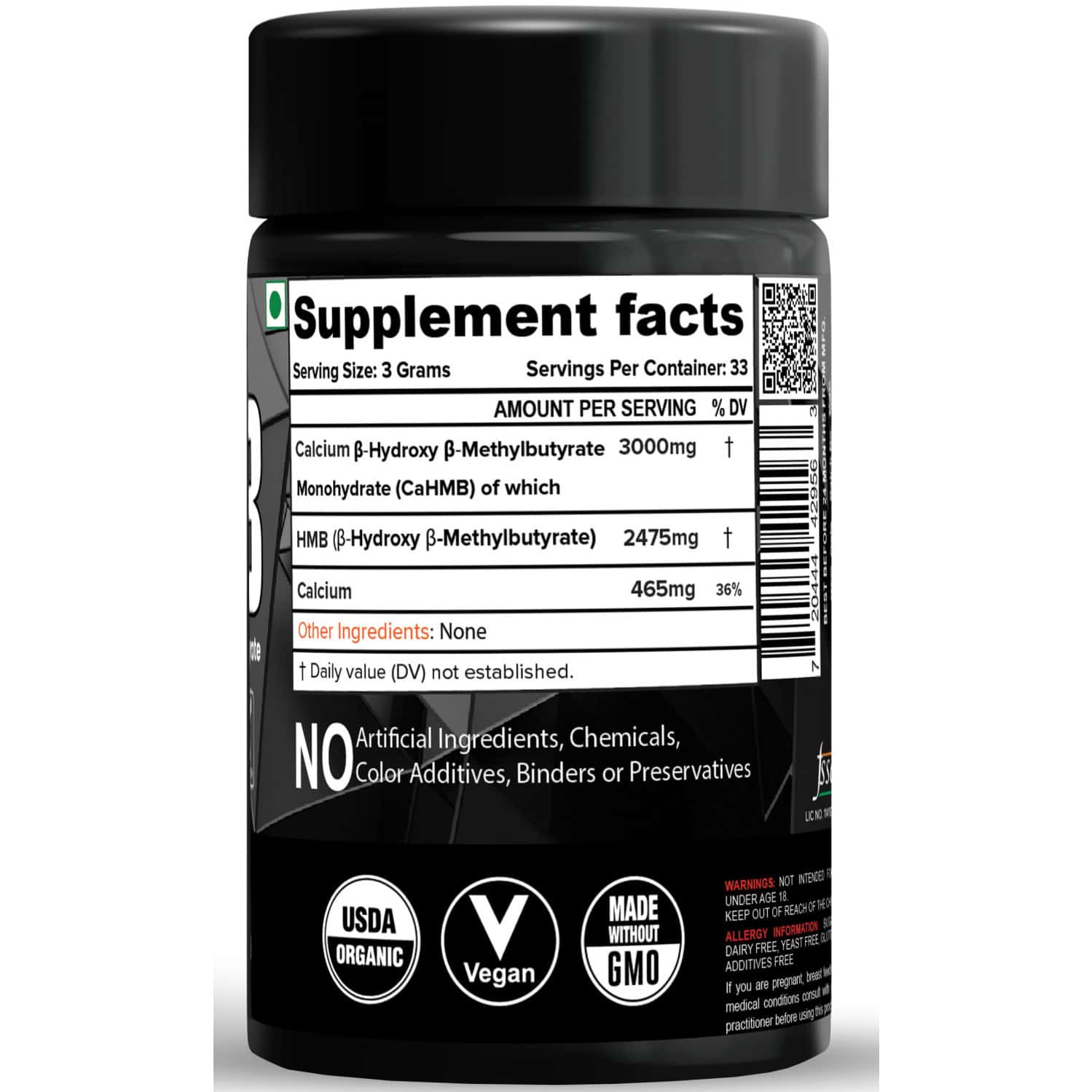 Buy NUTRIJA HMB POWDER (BETA-HYDROXY BETA-METHYLBUTYRATE) 100
