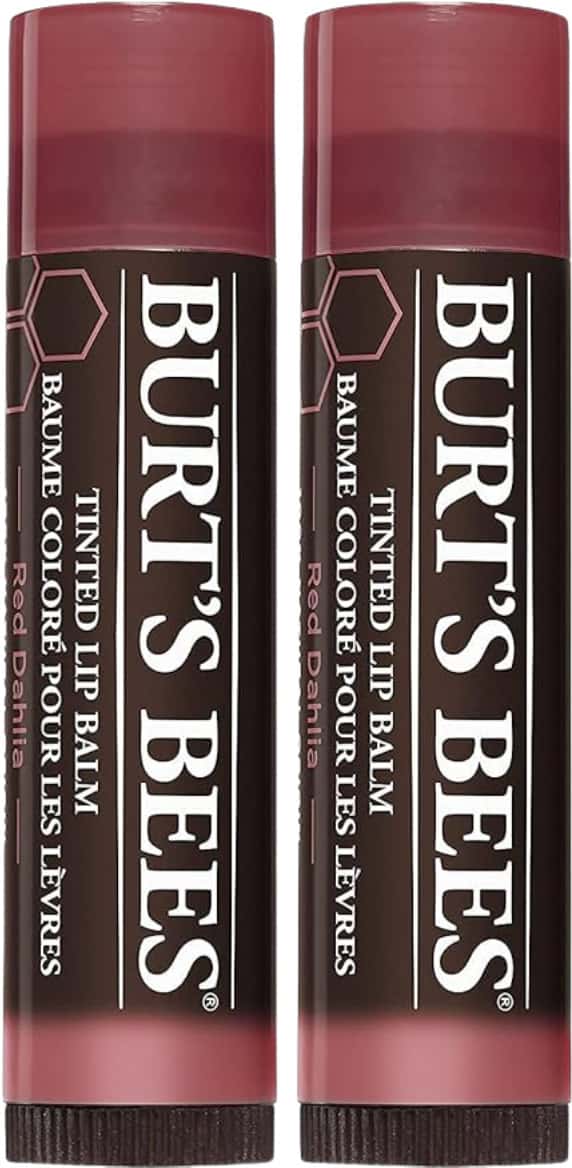 Burt'S Bees Tinted Lip Balm | Red Dahlia | 4.25g | Pack Of 2