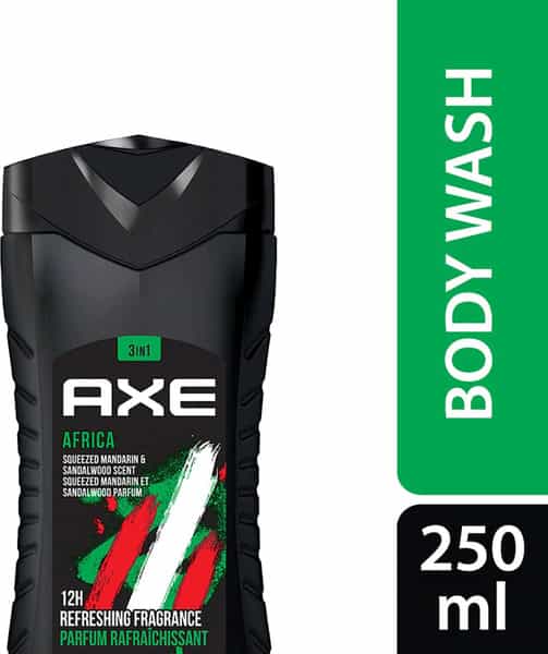 Axe Africa 3 In 1 Body | Face & Hair Wash For Men | Long-Lasting Fragrance | 250Ml