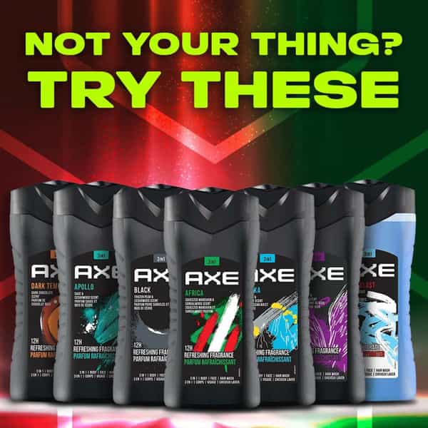 Axe Africa 3 In 1 Body | Face & Hair Wash For Men | Long-Lasting Fragrance | 250Ml