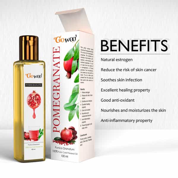 Pack Of 2 Vanilla Essential Oil & Pomegranate Seed Carrier Oil - 100% Pure & Natural Oil