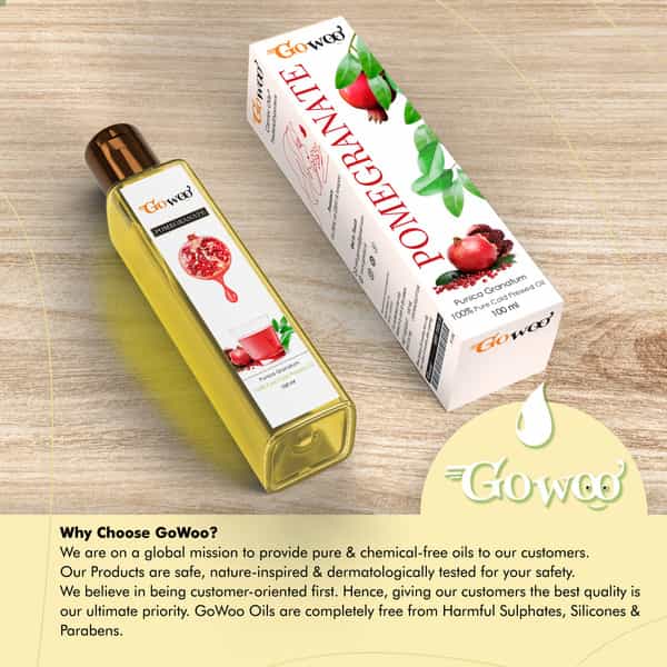 Pack Of 2 Vanilla Essential Oil & Pomegranate Seed Carrier Oil - 100% Pure & Natural Oil