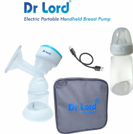 Dr Lord Handheld Portable Electic Breast Pump With Carry Bag